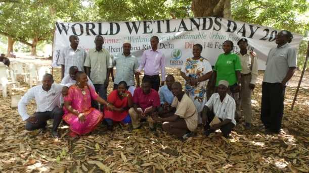 Kenya 21-015 Tana Delta community members and Nature Kenya staff during World Wetlands Day Celebrations 2018, Credit - G. Odera